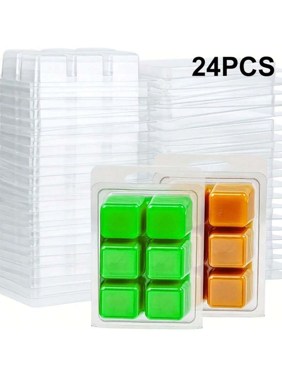 Soap Making Websites - 12/24 Buah Cetakan Plastik Persegi Panjang