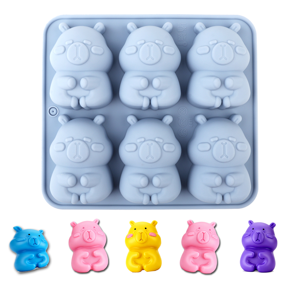 Soap Making Lye - 1 Cetakan Kue Silikon Berbentuk Capybara