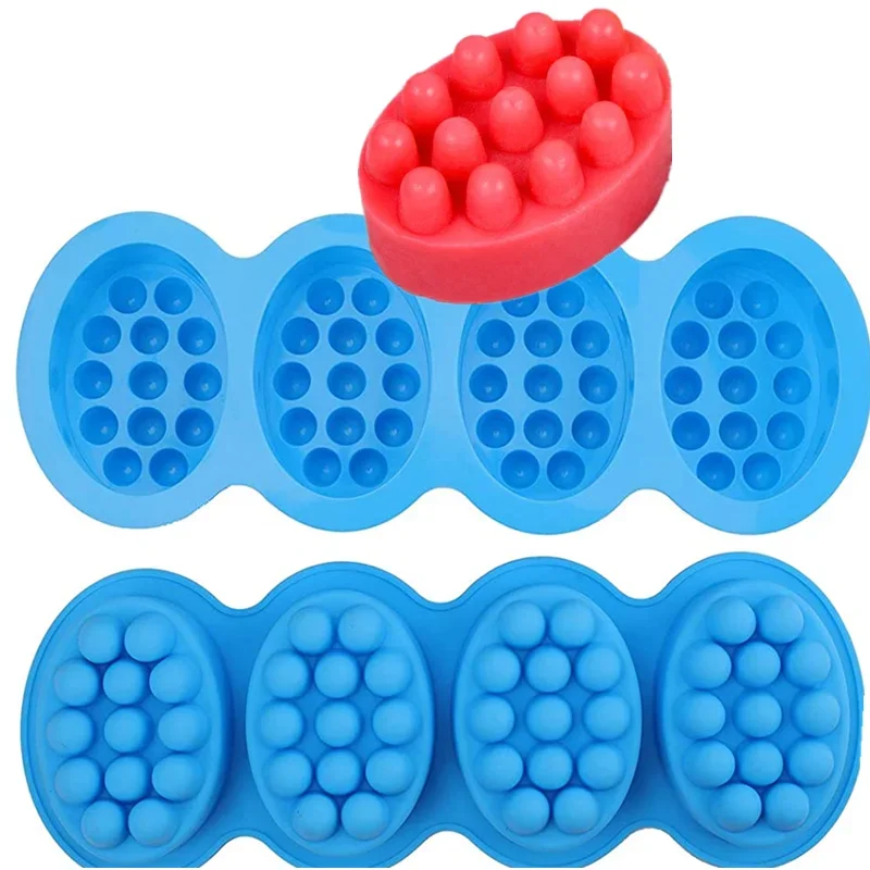 Soap Making Websites - Cetakan sabun silikon 4-lubang, cetakan pembuat