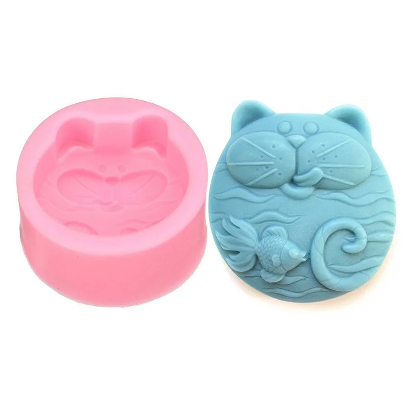 Soap Making Lye - Cetakan silikon tidak lengket 3D, sabun