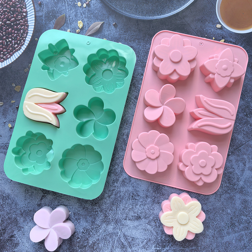 Soap Making Instructions - Cetakan Silikon Bentuk Bunga Berbagai Macam,