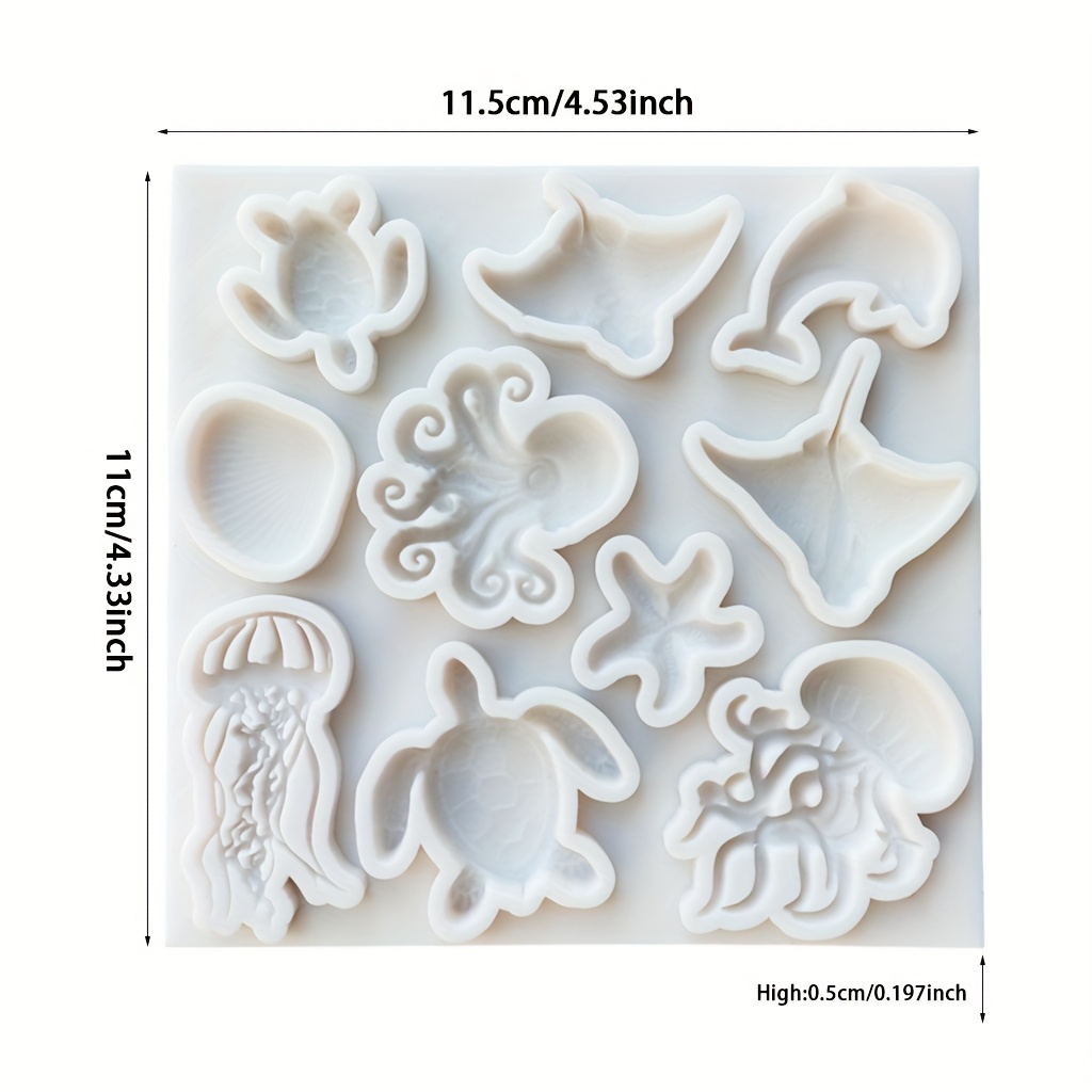 Cetakan Silikon Hewan Laut Gur - Soap Making Lye ulasan dan harga