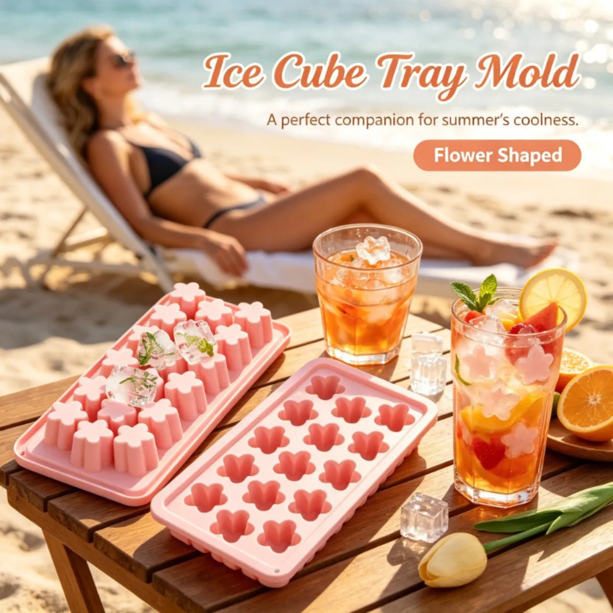 1 Buah Baki Es Batu Bunga deng - Soap Making Websites ulasan dan harga
