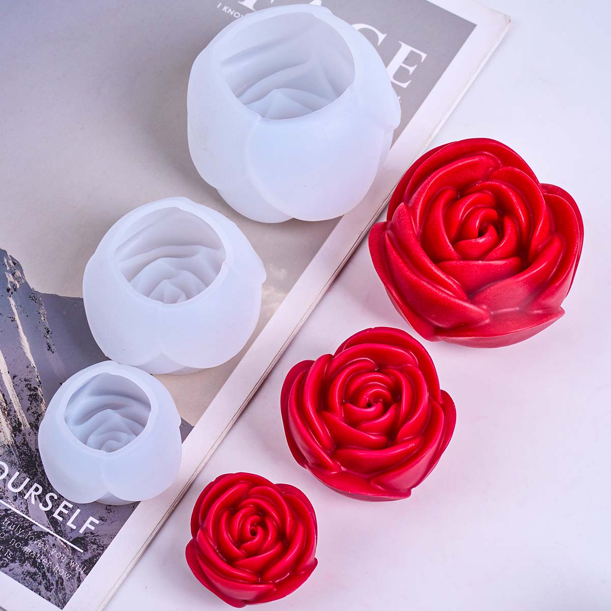 Cetakan Lilin Silikon Bentuk B - Soap Making Scents ulasan dan harga